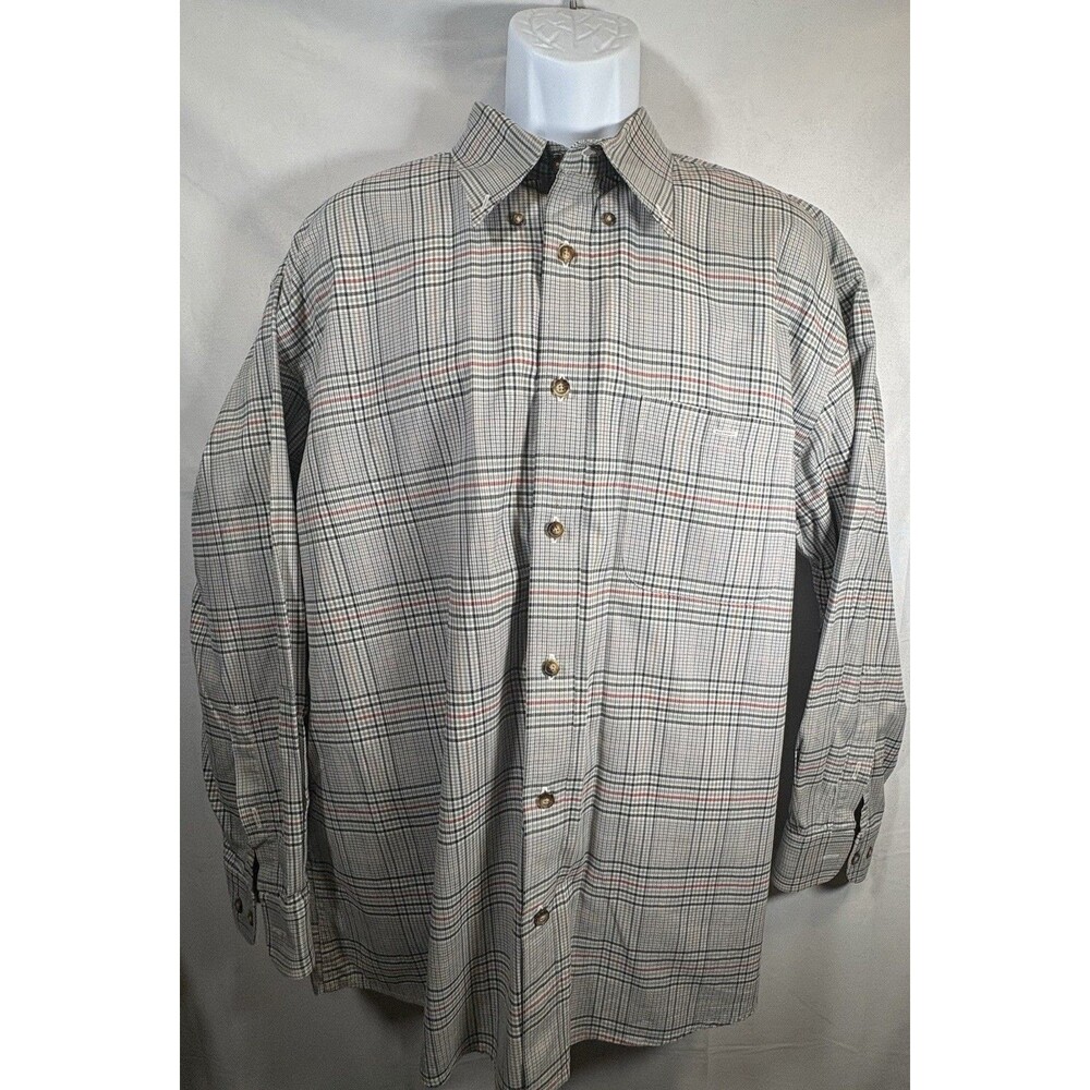 ORVIS Long Sleeve Button Shirt Men’s XL Flannel Gray